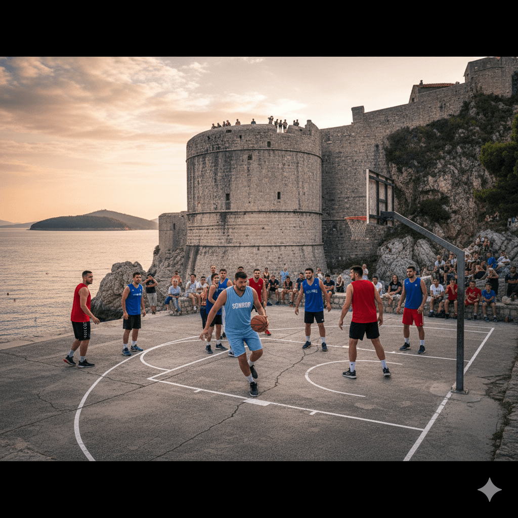 Basketball tour hero